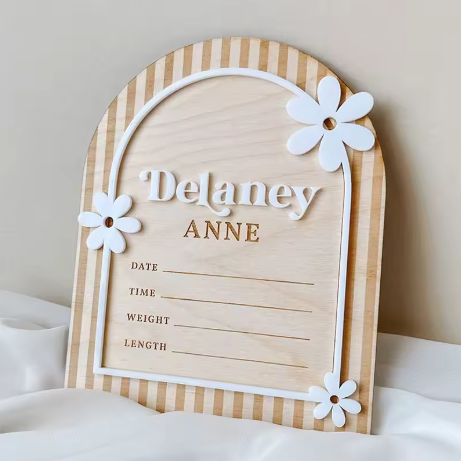 "Born to Bloom" Birth Cards