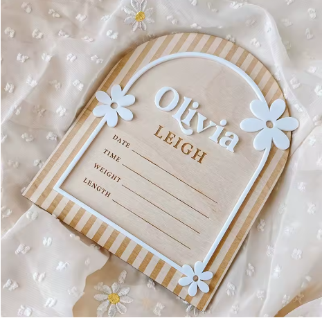 "Born to Bloom" Birth Cards